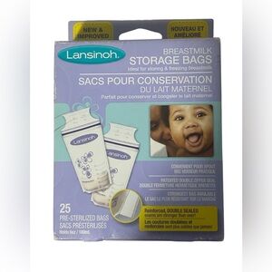 *FREE WITH PURCHASE* BREASTMILK STORAGE BAGS LANSINOH NEW
